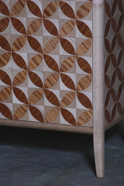 circle credenza finished detail